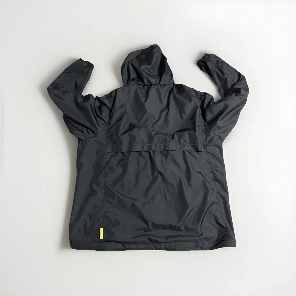 Nike Livestrong Black Yellow Windbreaker Womens Size‎ XXL Zip Up Jacket Hooded